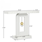Modern Console Table with Geometric Base