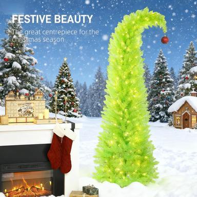 84 Inch Whimsical Christmas Tree - Pencil Xmas Tree
