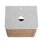 24" Wall-Mounted Bathroom Vanity & 1-Soft-Close Door