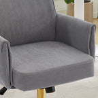 Mid-Back Liftable Office Chair - Striped Fabric