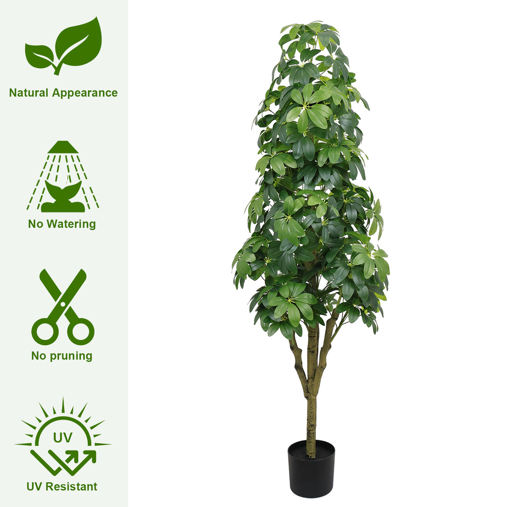 5.2FT Artificial Tree - Realistic Faux Plant