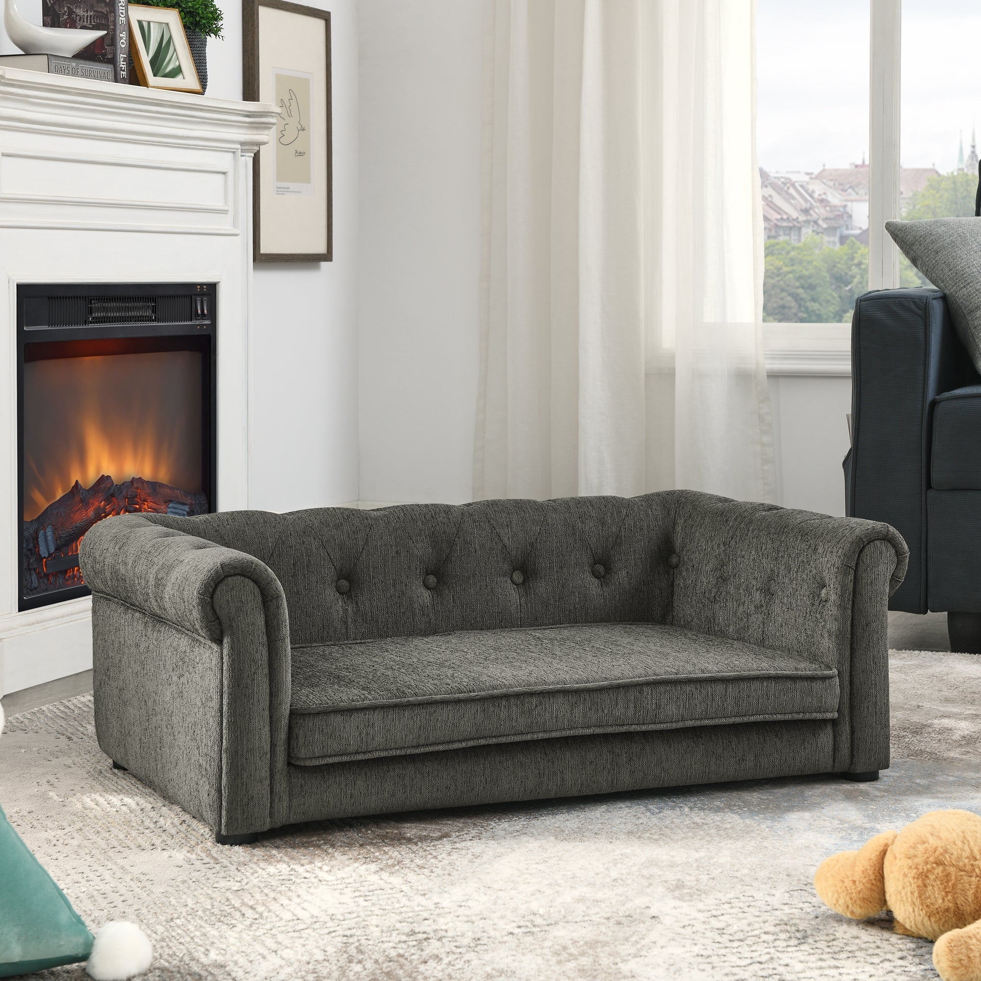 Modern Style Elegant Rectangle Pet Bed for Small and Medium Dogs