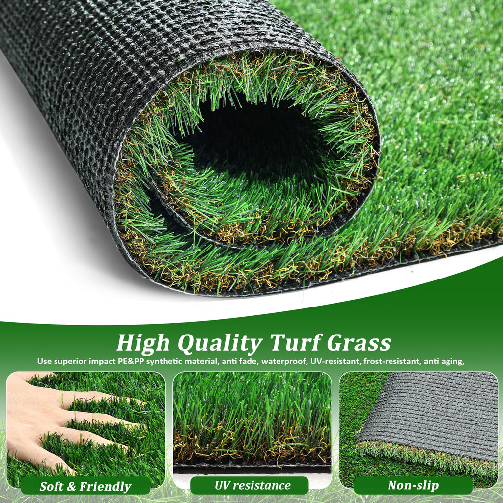 3FTX10FT Outdoor Artificial Grass Runner Rug