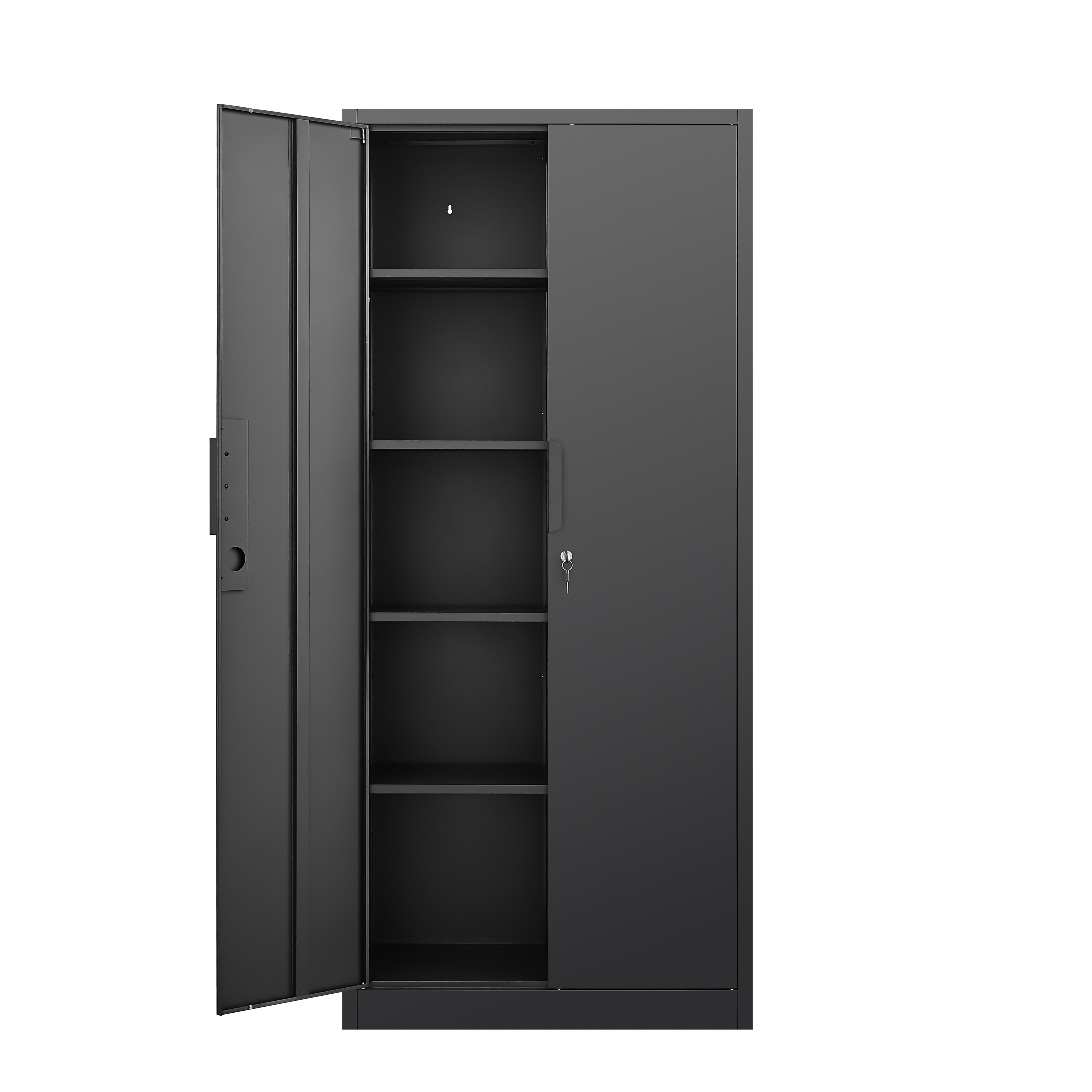 70-Inch 2-Door File Cabinet with Lock, 4 Adjustable Shelves