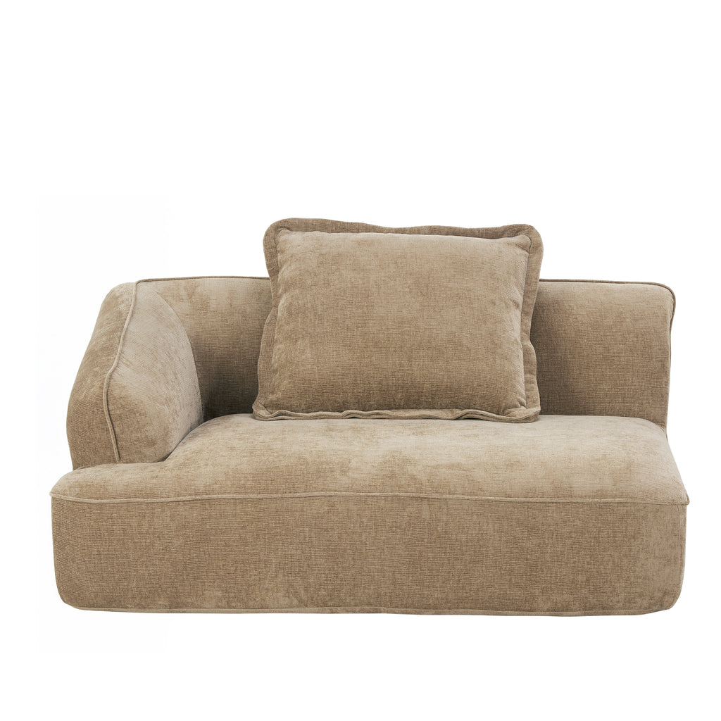 122" Modern L-Shaped Sectional Sofa with Chaise Lounge