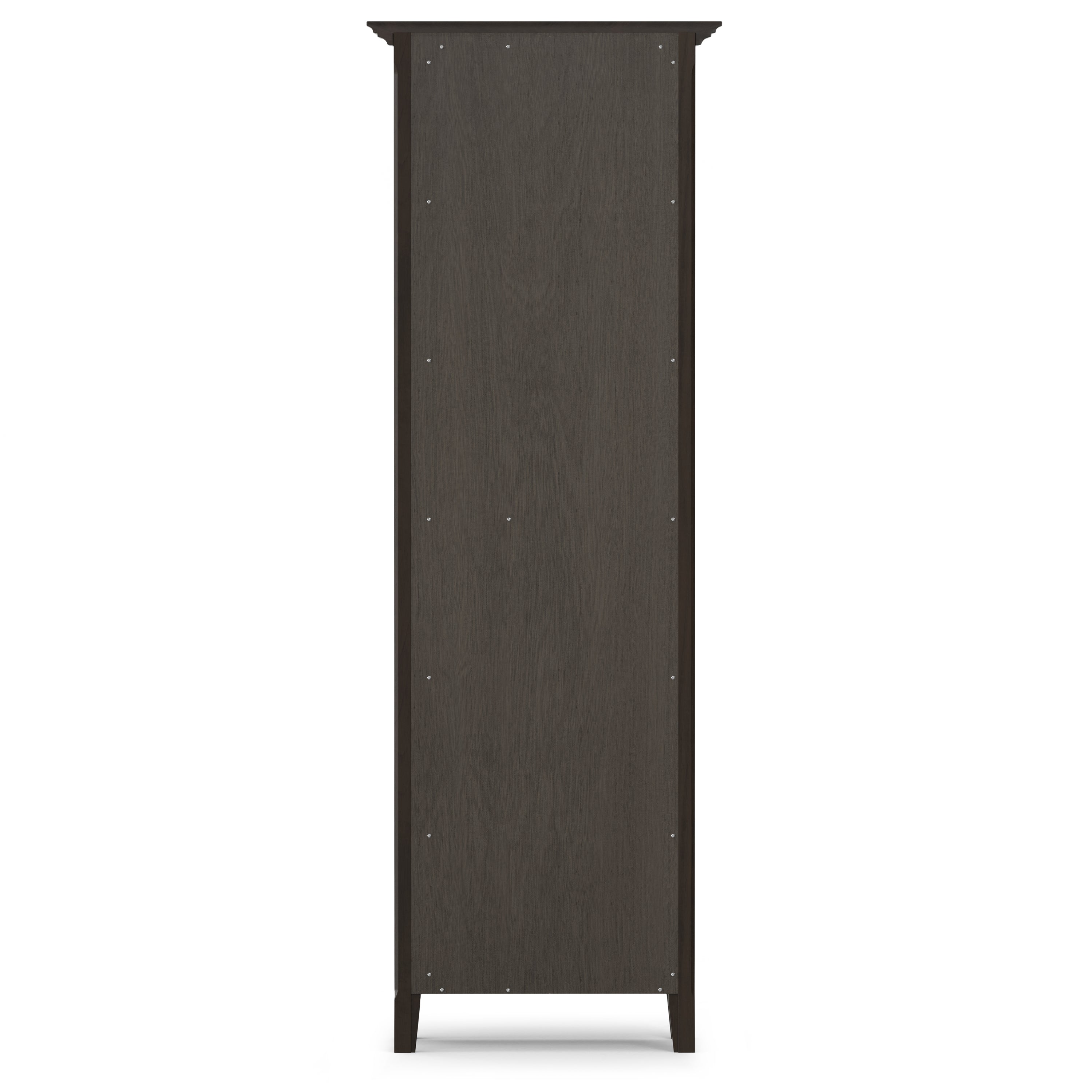 Amherst 24 Inch Solid Wood 5 Shelf Bookcase in Hickory