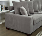 Modular Sectional Sofa - 5 Seater Oversized Convertible L & U Shaped Couch