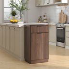 10-Gallon Woodgrain Tilt-Out Trash Can Cabinet