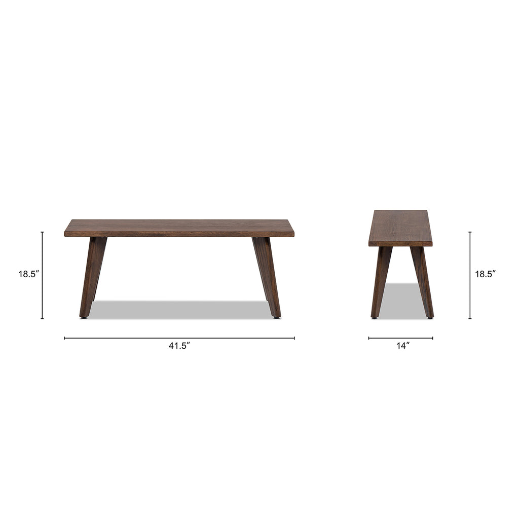Capri 41.5" Solid Bench