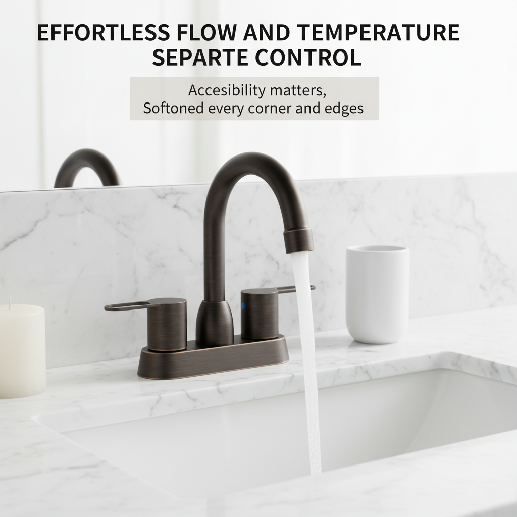 2 Handles Bathroom Sink Faucet in Oil Rubbed Bronze