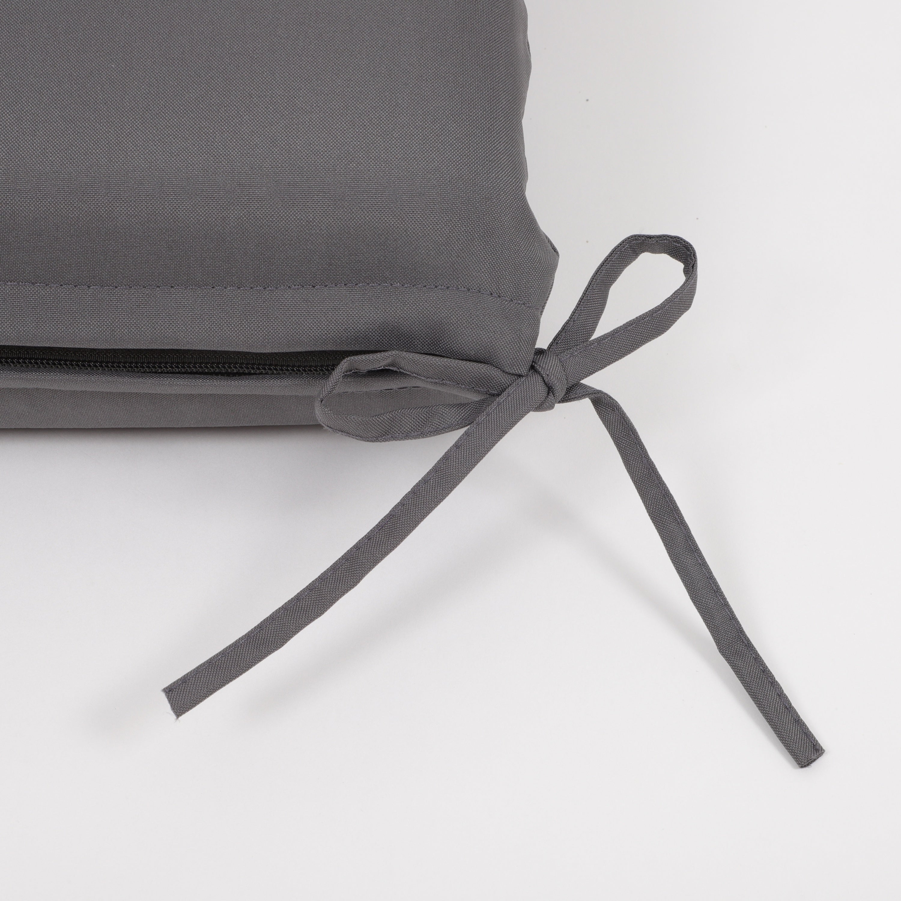 2-Piece Outdoor Chaise Lounge Cushion Set, Grey