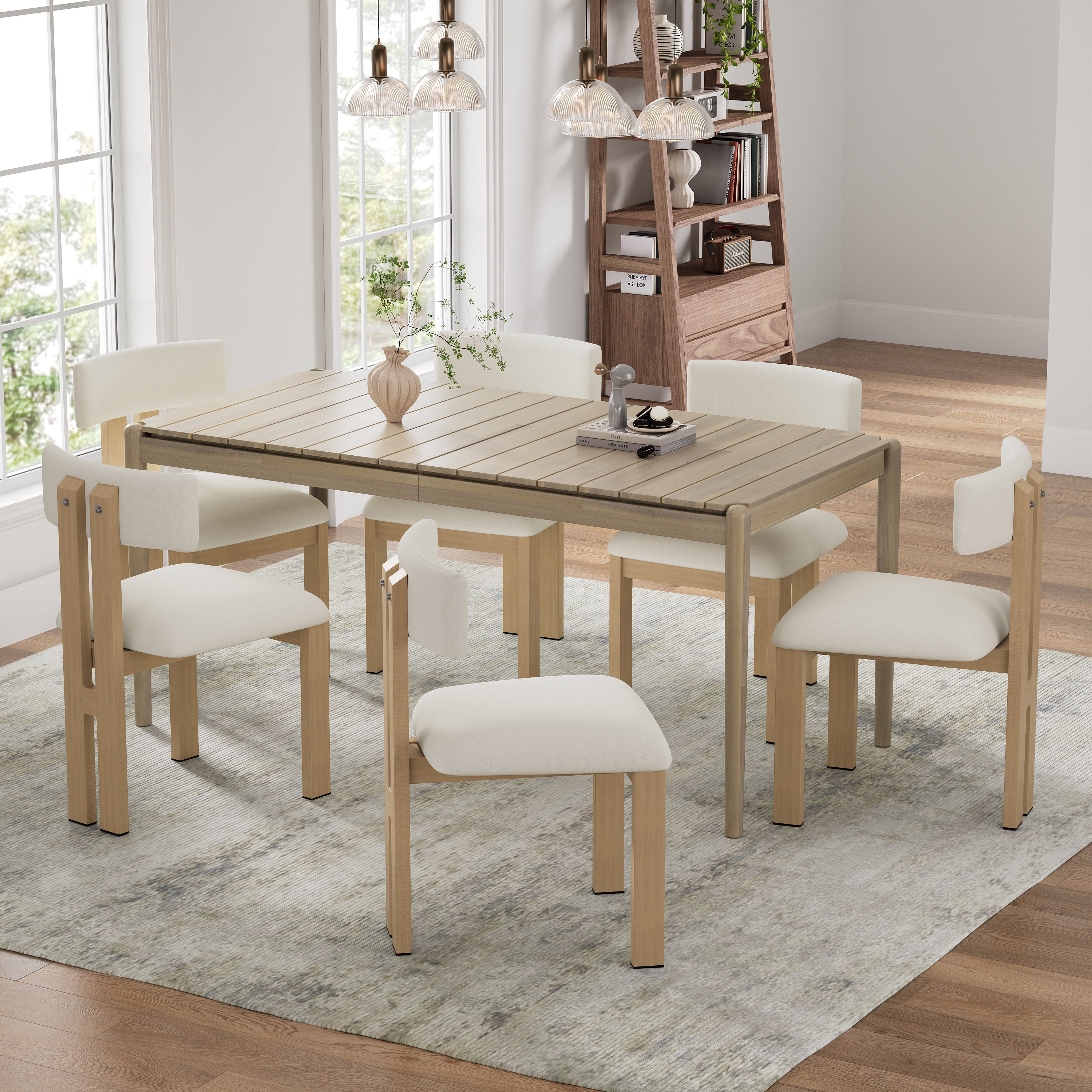 Upholstered Armless Dining Chairs With Metal Legs (Set of 2)