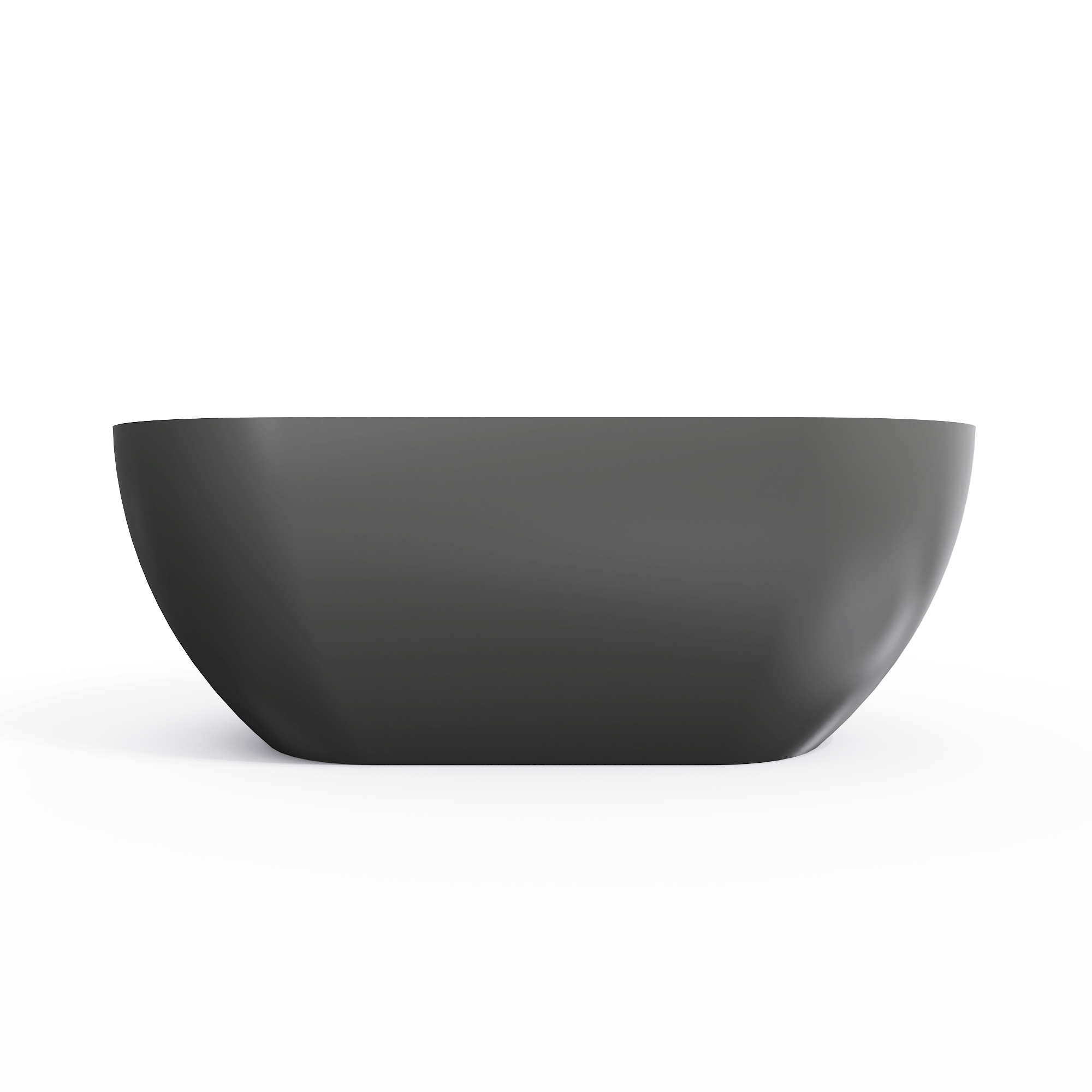 59 Inch Solid Surface Oval Shape Freestanding Bathtub