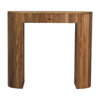 Solid Wood Soba Straight Console Table, 1-Drawer