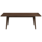 Levi Modern Style Solid Wood Rectangular Dining Kitchen Table 86"