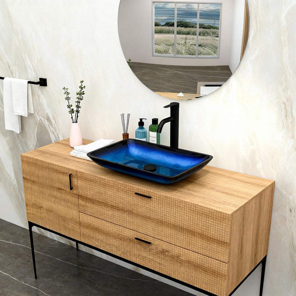 Bathroom Vessel Sink Above Counter Amber