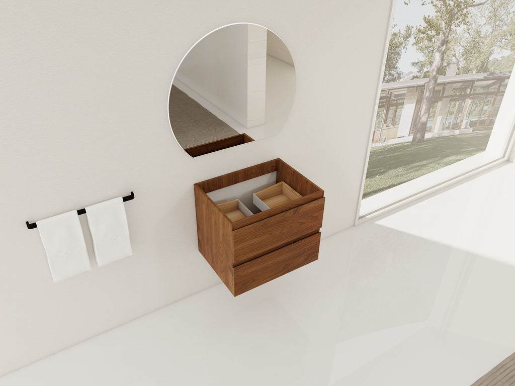 24" Wall-Mounted Bathroom Vanity Cabinet