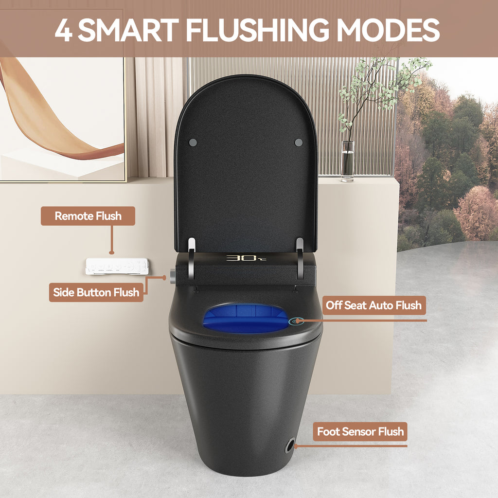 Unique Smart Toile with Built-In Bidet and Intelligent Features