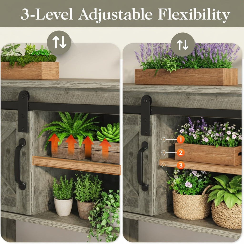46" Modern Farmhouse Entryway Table