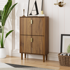Shoe Storage Cabinet with 2 Flip Drawers