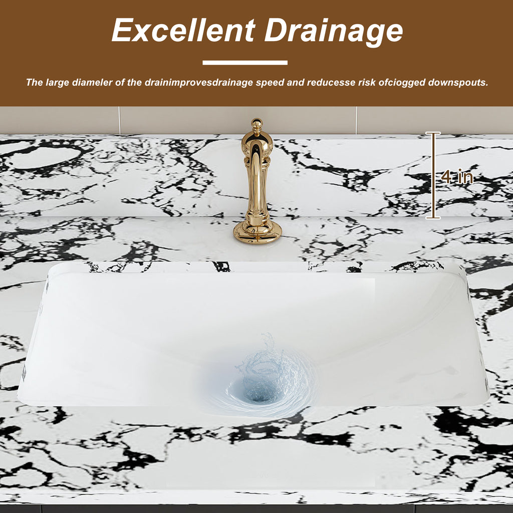43"x22" Bathroom Vanity Top with Undermount Ceramic Sink