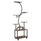8 Tiered Indoor Plant Stand with Grow Lights