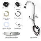 3-in-1 Kitchen Faucet with Press-Type Glass Rinser