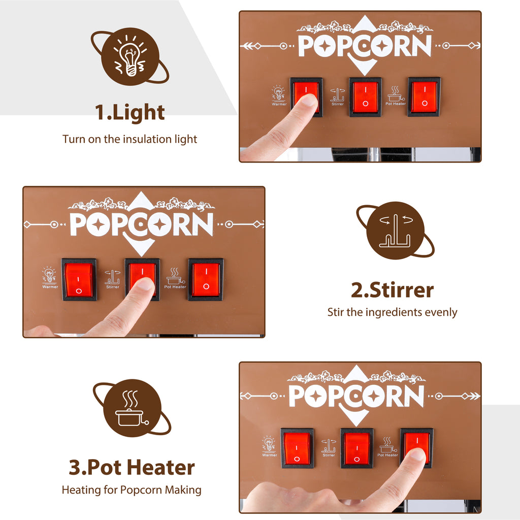 12oz Retro Popcorn Machine
