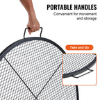 X-Marks Fire Pit Grill Grate - Round Cooking Grate - 36 Inch