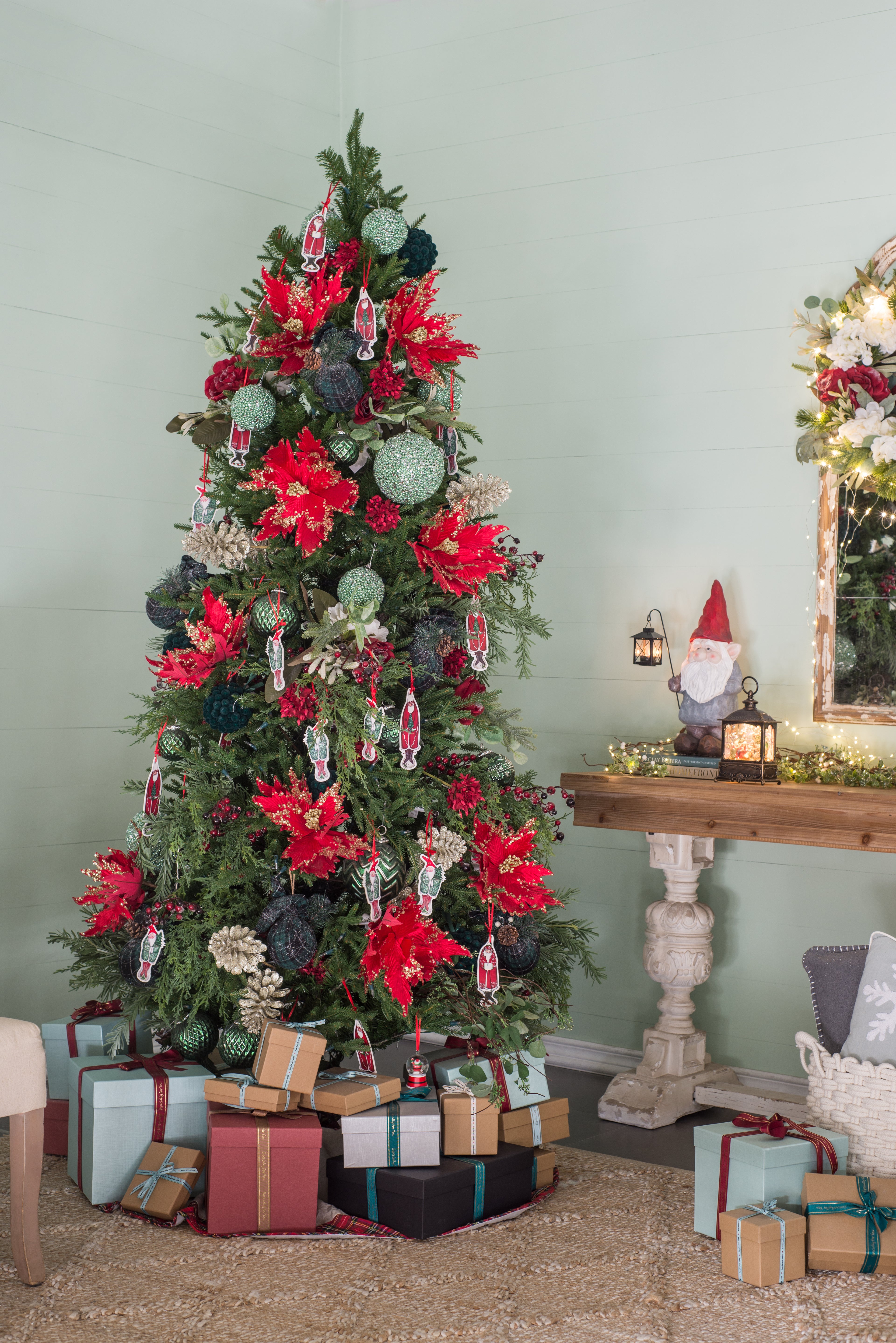 D3.9" Christmas Ball Ornaments - Set of 6