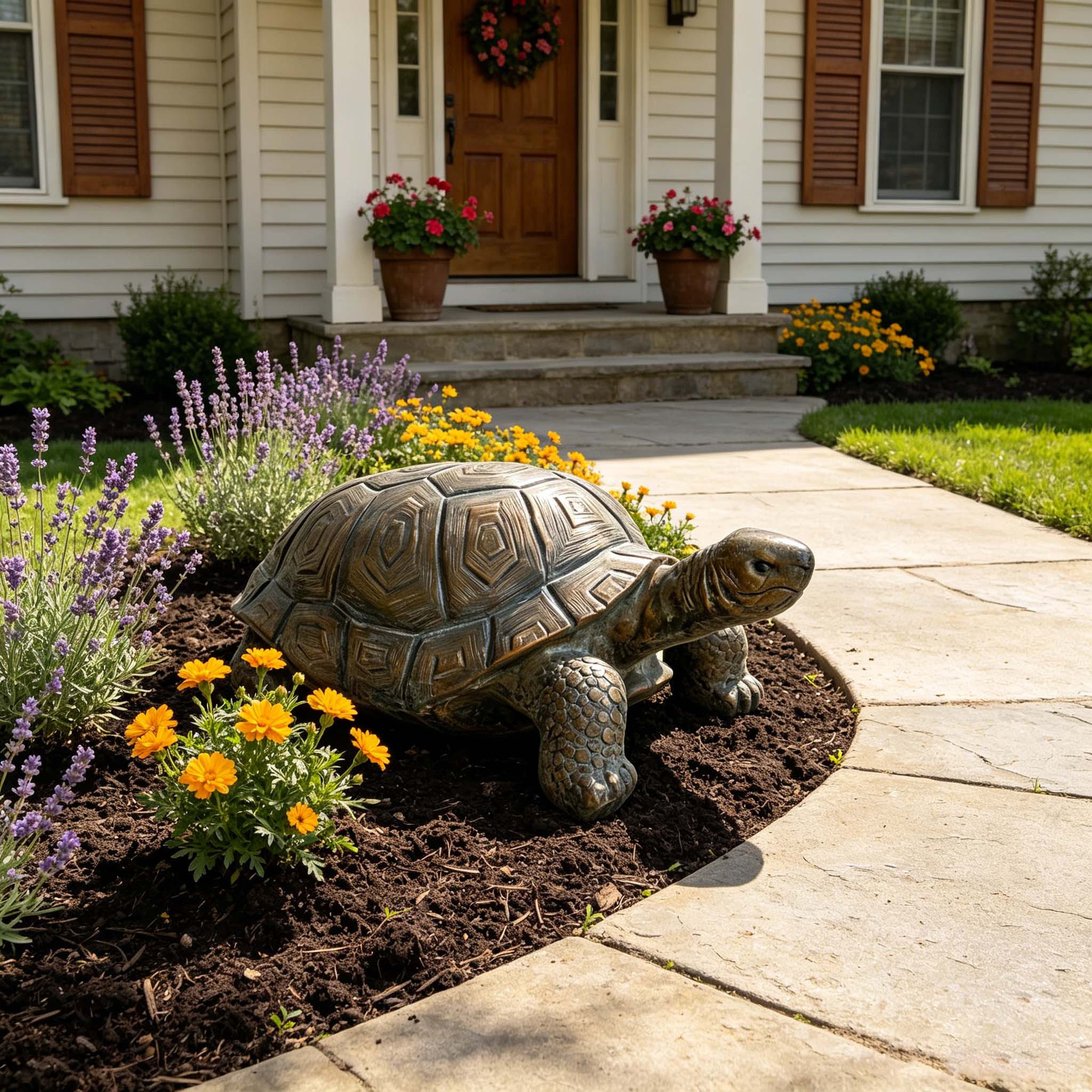 30.51" Long Realistic Tortoise Figurine