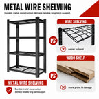 60"H 4-Tier Adjustable Heavy Duty Shelving Rack