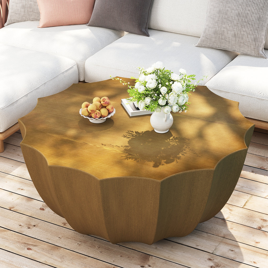 35.43" Modern Outdoor and Indoor Waterproof Coffee Table