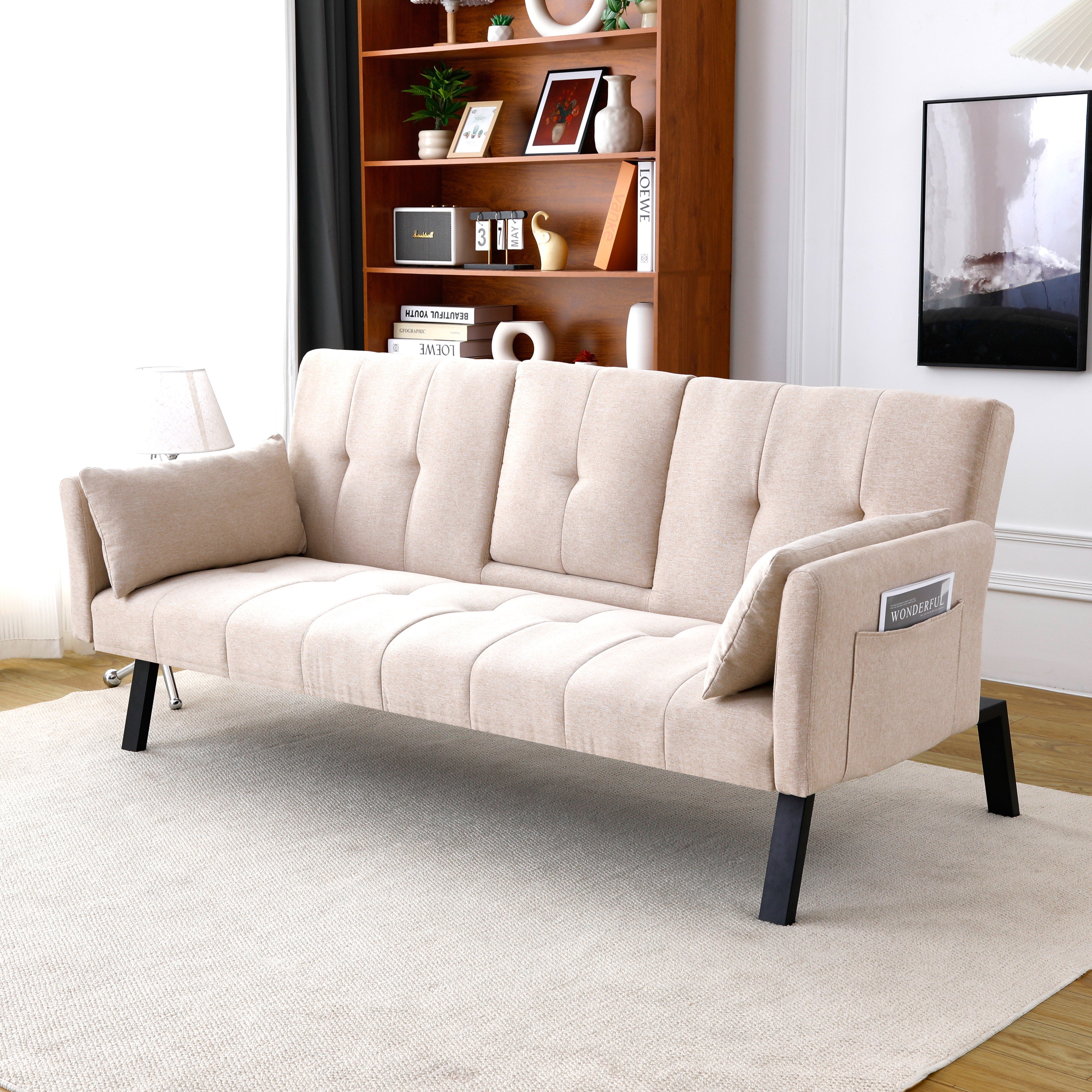 70-Inch Multi-Functional Cotton Sofa Bed