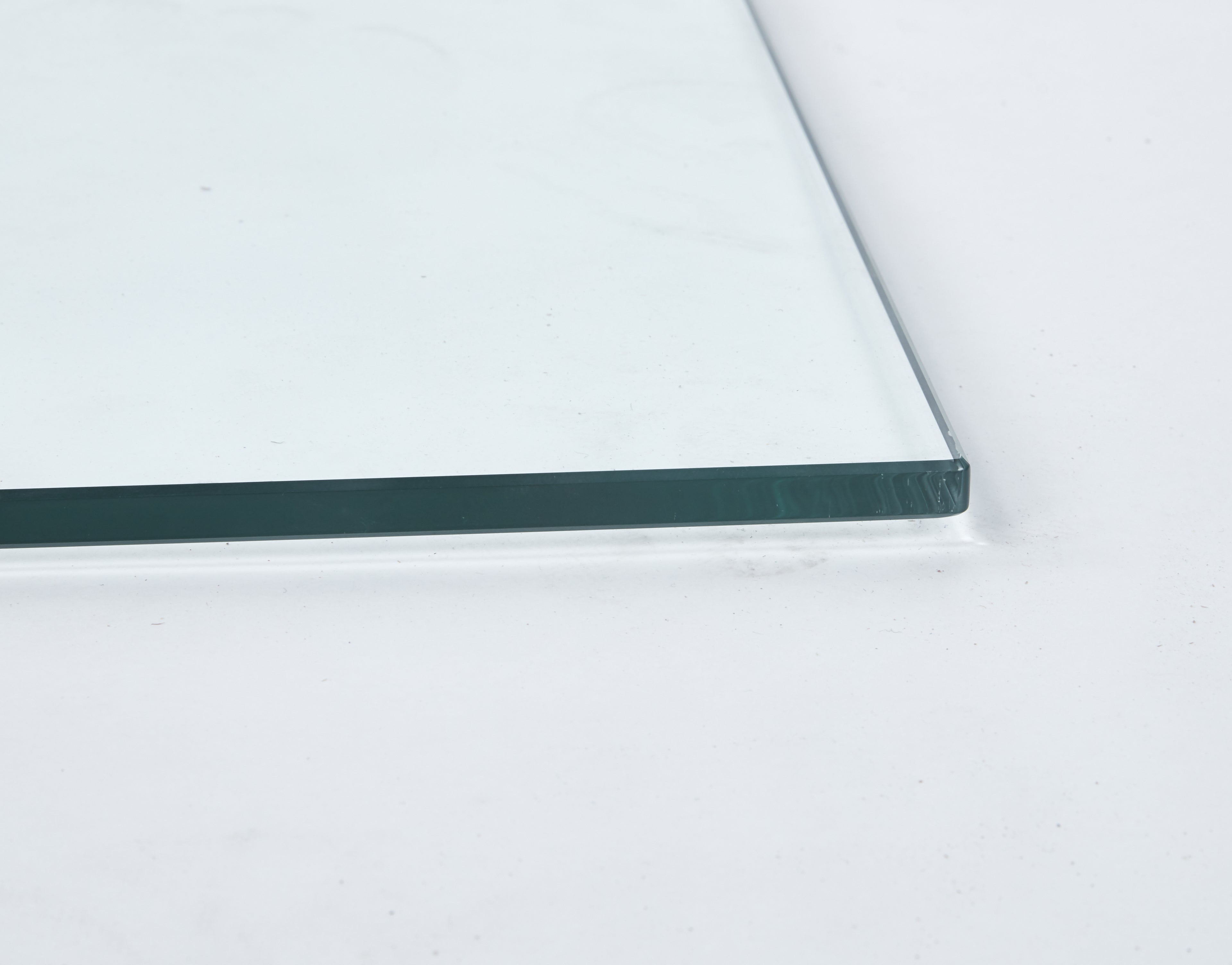 Tempered Clear Glass Top 80CM Square Dining Table