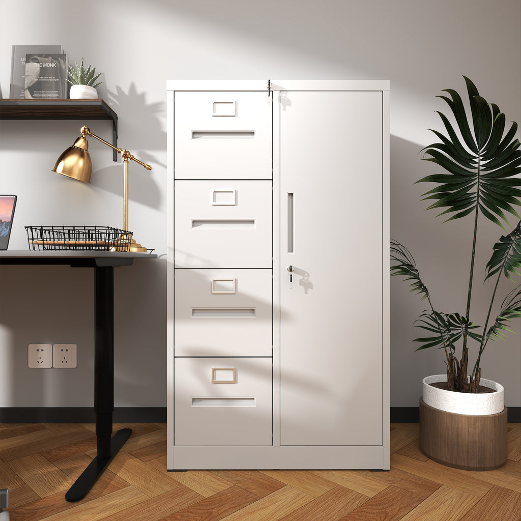 Metal Storage Vertical Filing Cabinet with Lock