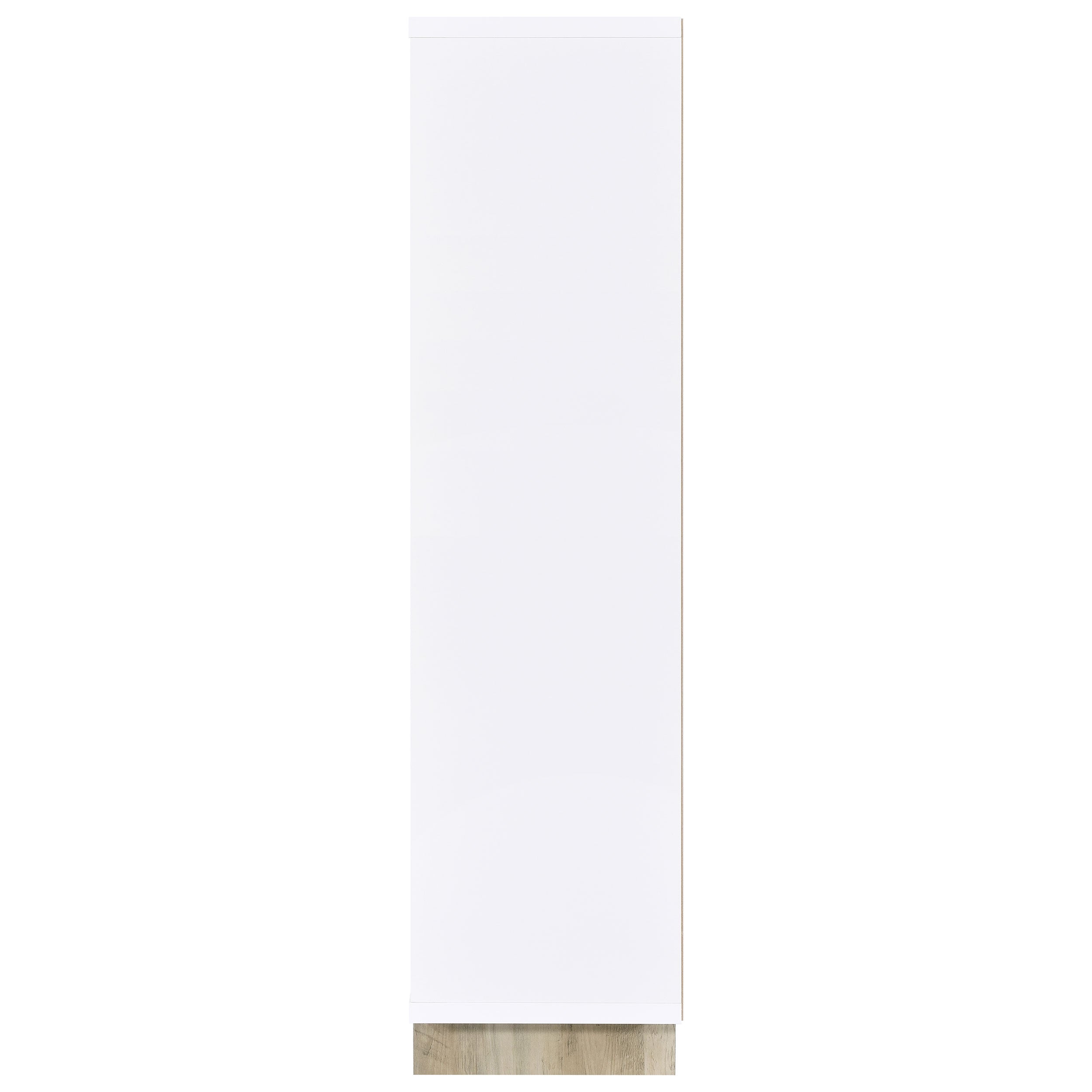 Dalton 65-inch 6-shelf Bookcase White and Distressed Pine-