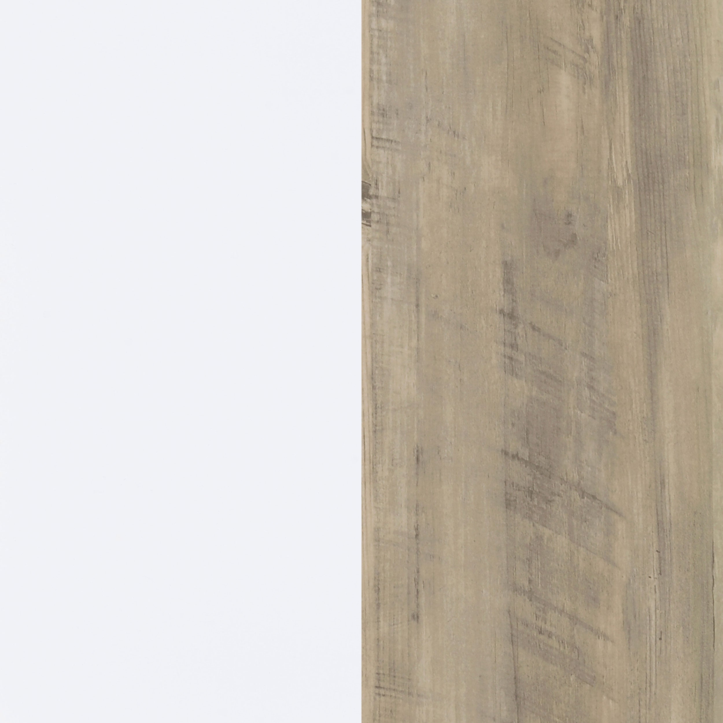 Dalton 65-inch 6-shelf Bookcase White and Distressed Pine-