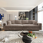 Plush Corduroy 4-Seat Sofa