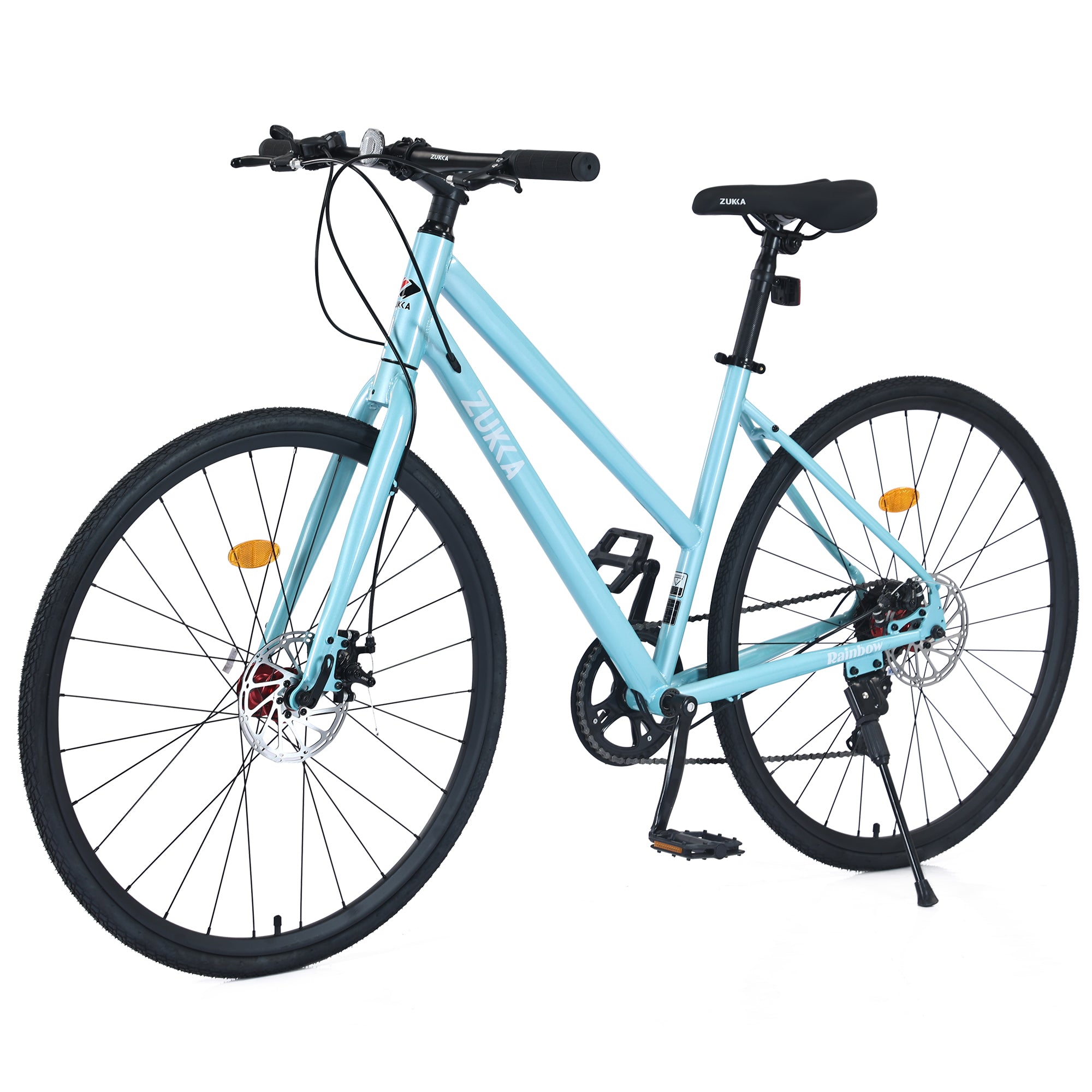 7 Speed Hybrid Bike Disc Brake 700C City Bicycle
