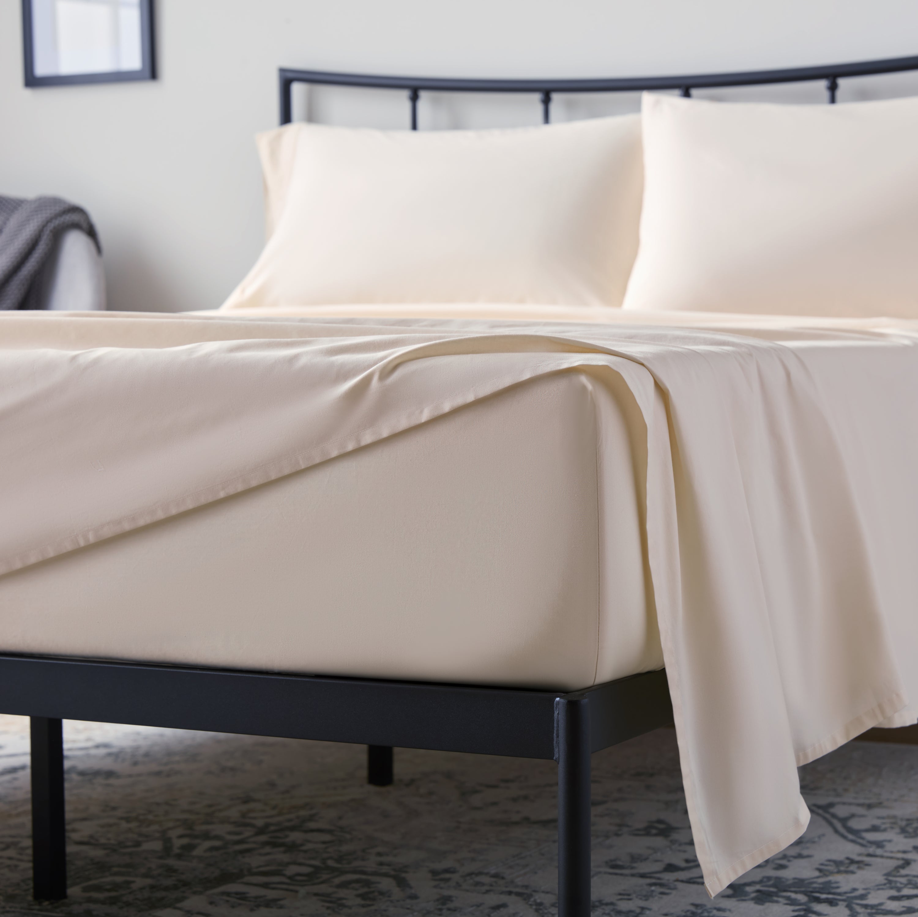 Weekender 200 TC Cotton Sheet Set Twin XL Cream