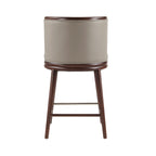 Evalyn Wood Upholstered Counter Stool