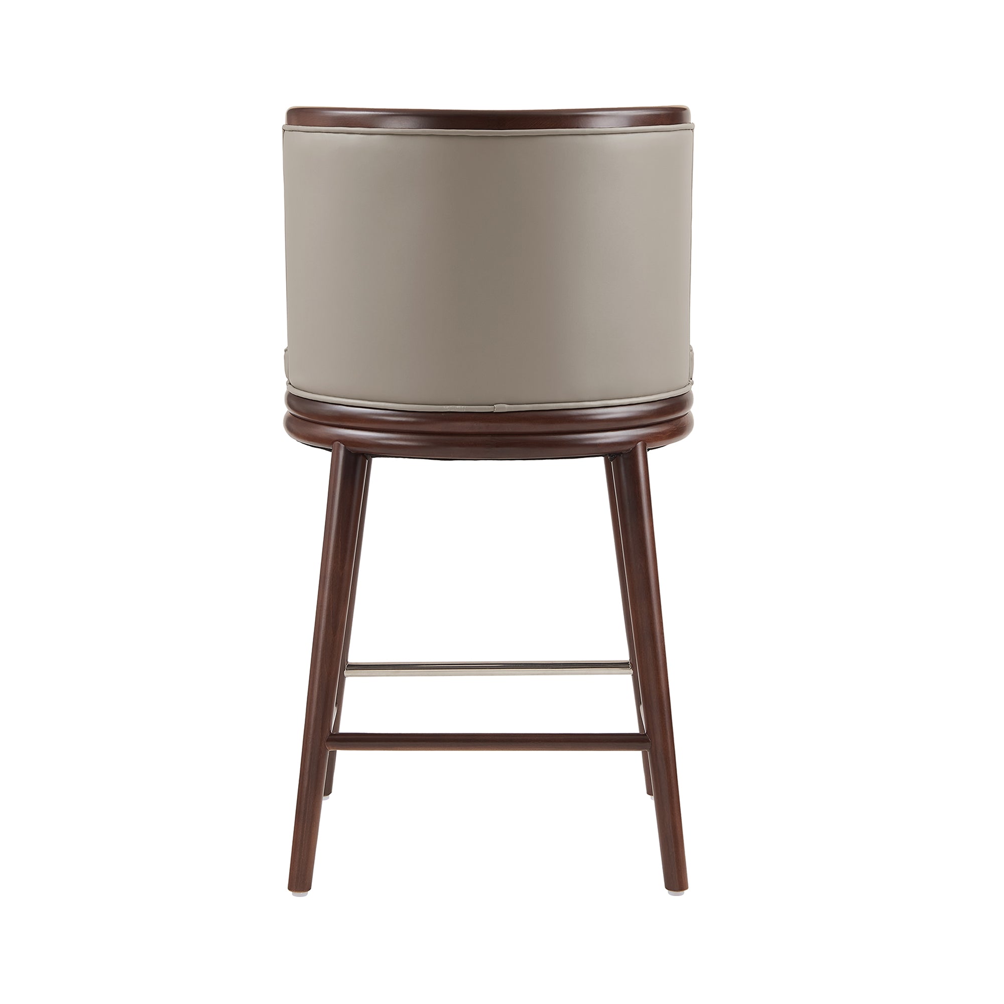 Evalyn Wood Upholstered Counter Stool