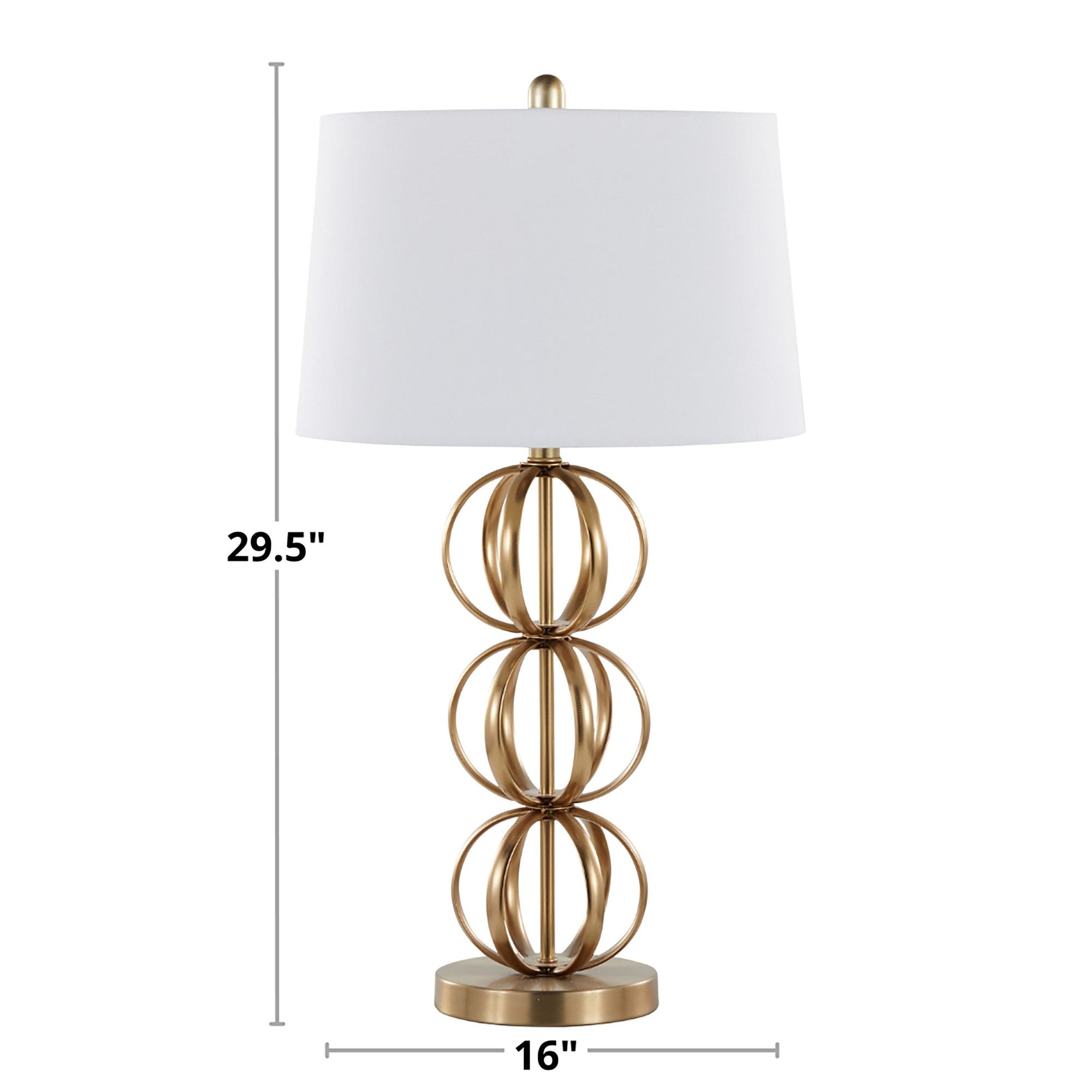 Linx 29" Contemporary Metal Table Lamp