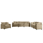 3 Piece Oversized Sectional Sofa