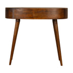 Solid Wood Chestnut Rounded Writing Desk