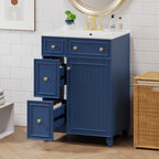 24-Inch Bathroom Vanity Cabinet with Ceramic Sink