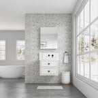 24'' W x 30'' H Surface Frameless Mirror Medicine Cabinet