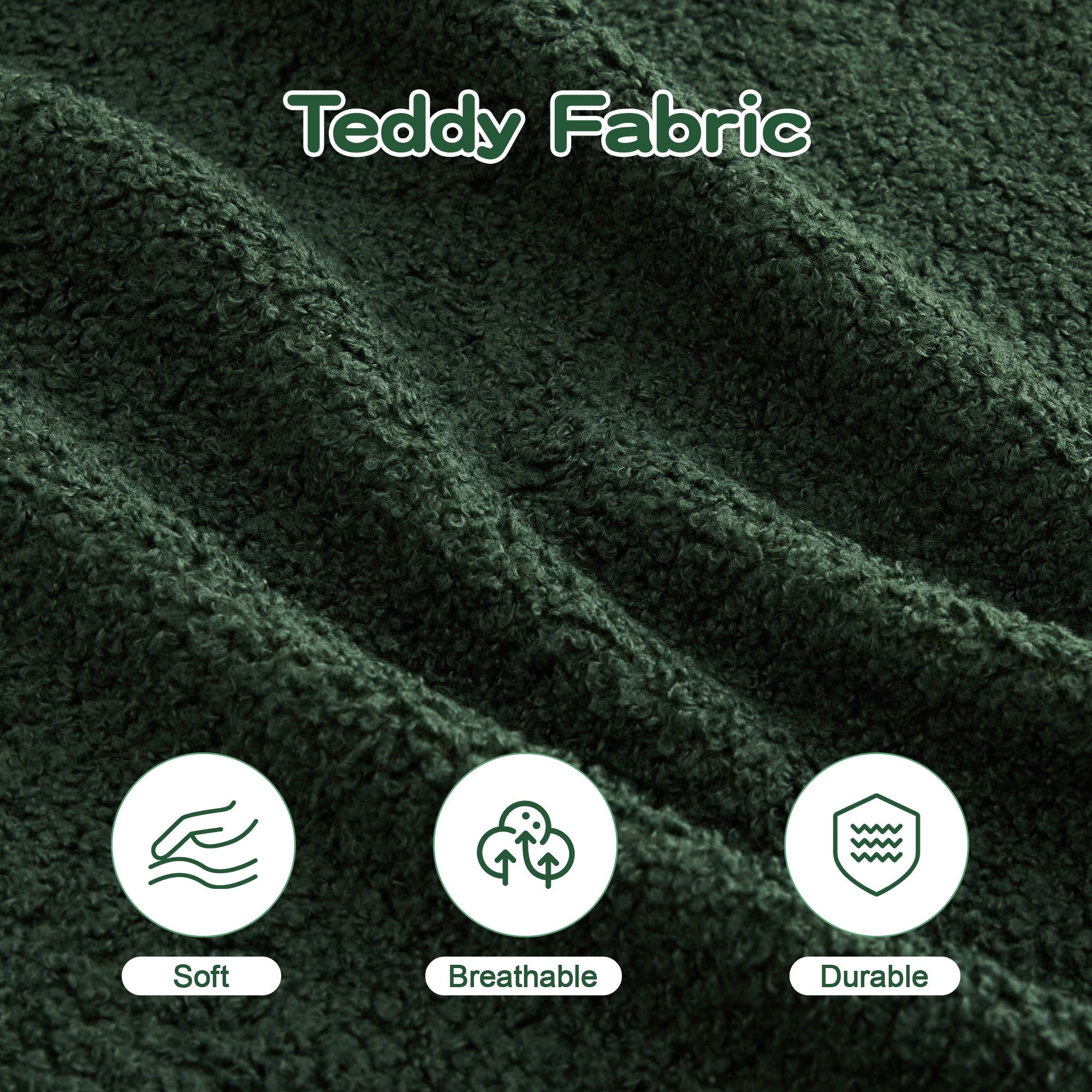 Soft Teddy Fabric Boneless Sofa