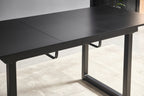 Square Extendable Dining Table with Metal Legs